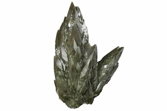 Green-Black Calcite Crystal Cluster - Sweetwater Mine #176298